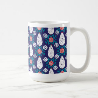 Schneeflockenmuster Kaffeemaschine Tasse