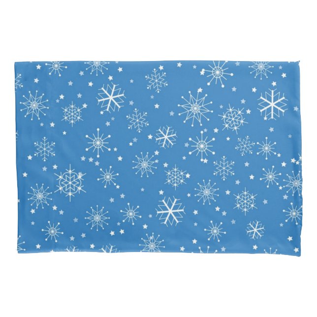 Schneeflockenmuster Kissenbezug (Vorderseite)