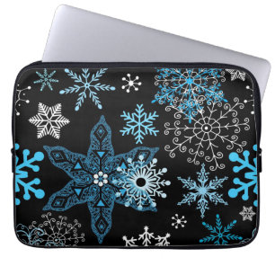 Schneeflockenmuster Laptopschutzhülle