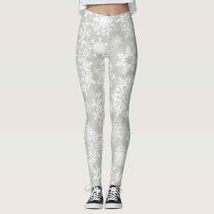 Schneeflockenmuster Leggings