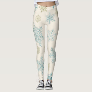 Schneeflockenmuster Leggings