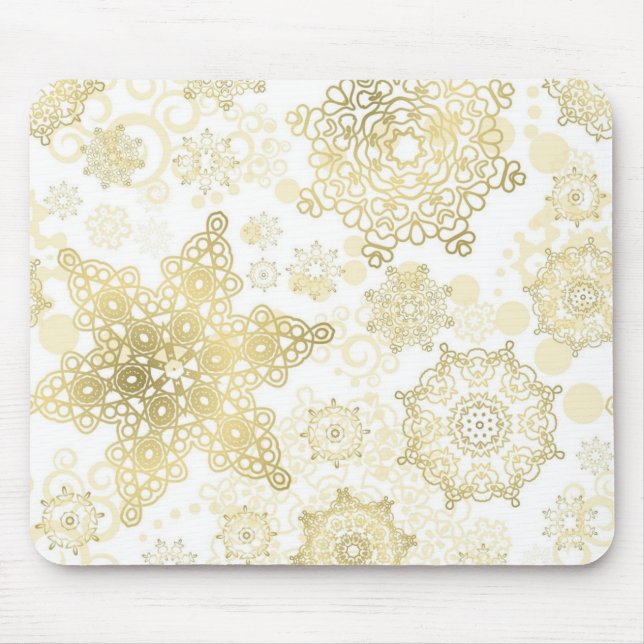 Schneeflockenmuster Mousepad (Vorne)