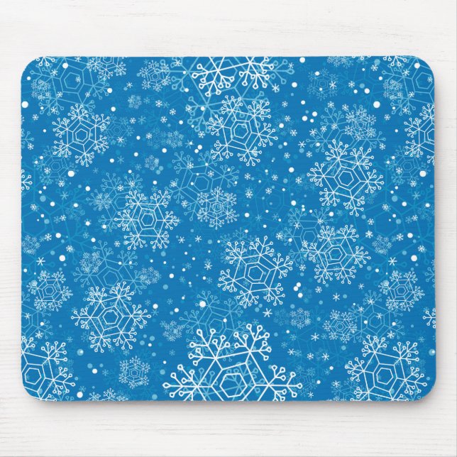 Schneeflockenmuster Mousepad (Vorne)