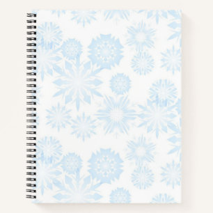 Schneeflockenmuster Notizbuch
