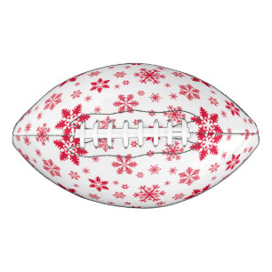 Schneeflockenmuster, Rote Schneeflocken, Schnee, W Football