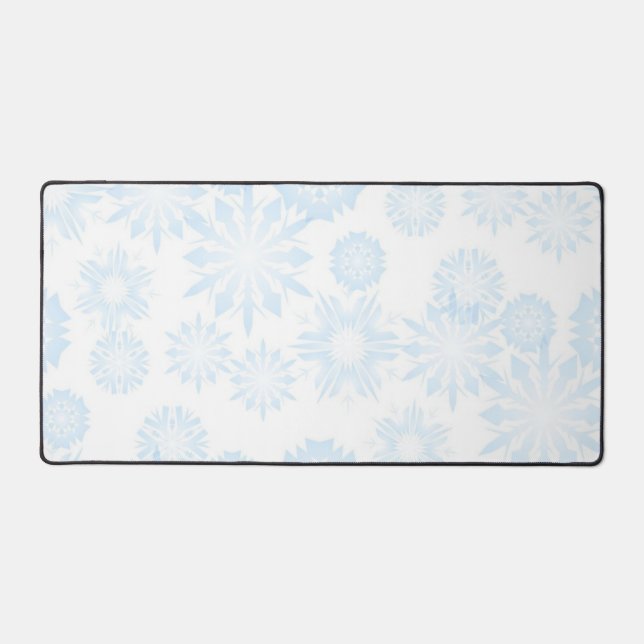 Schneeflockenmuster Schreibtischunterlage (Vorderseite)