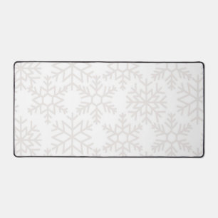Schneeflockenmuster Schreibtischunterlage