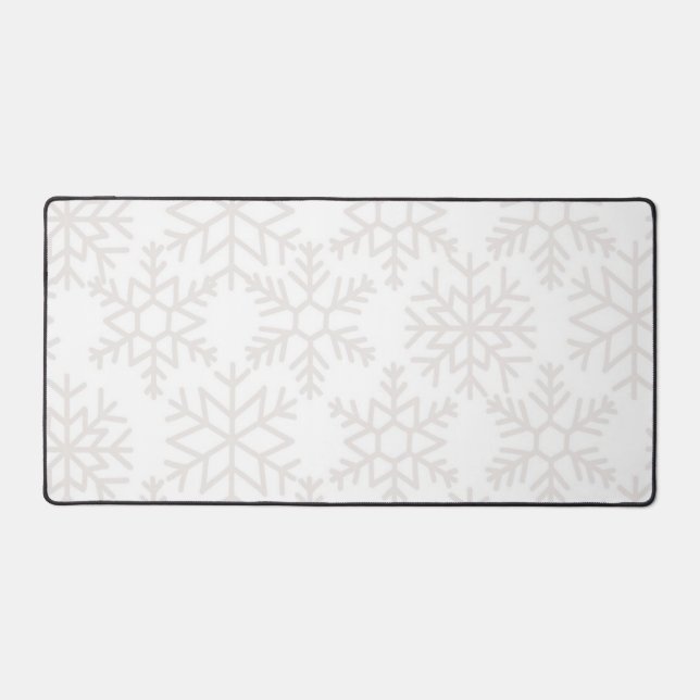 Schneeflockenmuster Schreibtischunterlage (Vorderseite)