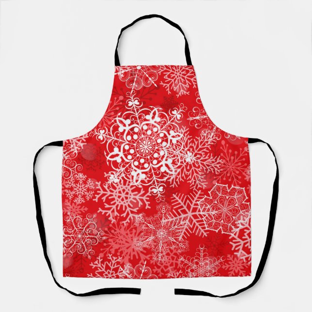 Schneeflockenmuster Schürze (Vorderseite)