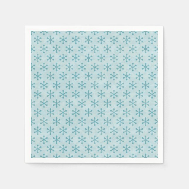 Schneeflockenmuster Serviette (Vorderseite)