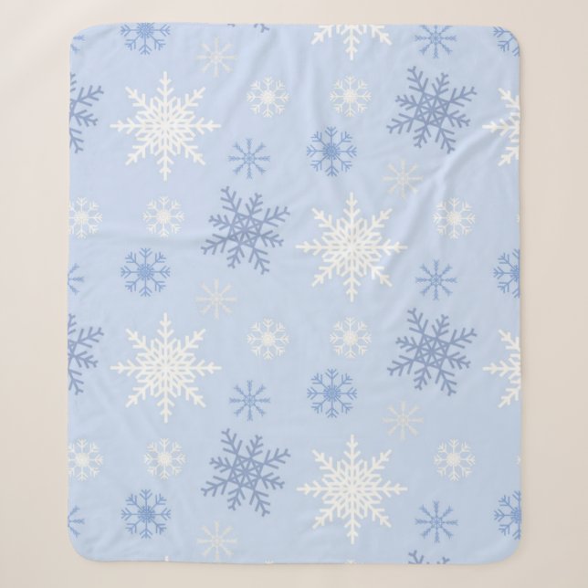 Schneeflockenmuster Sherpadecke (Vorderseite)