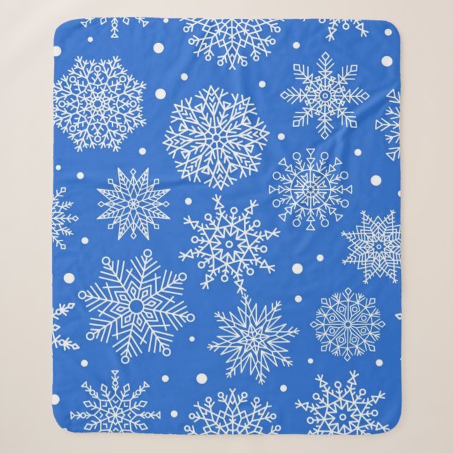 Schneeflockenmuster Sherpadecke (Vorderseite)