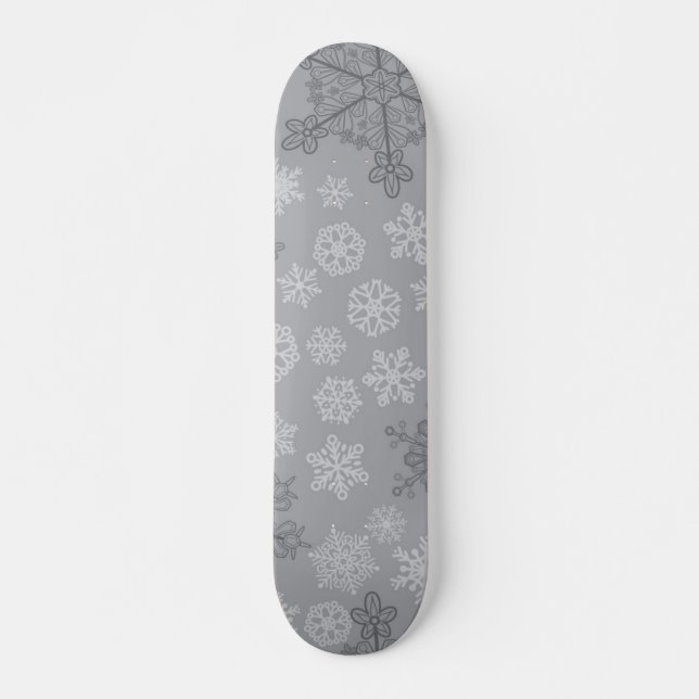Schneeflockenmuster Skateboard (Vorne)