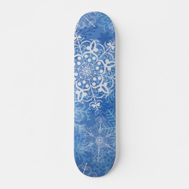 Schneeflockenmuster Skateboard (Vorne)