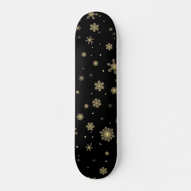 Schneeflockenmuster Skateboard (Vorne)