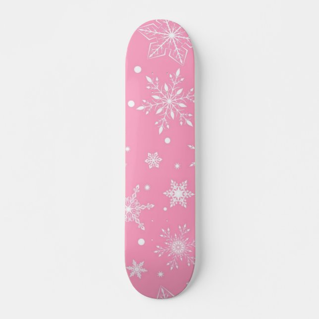 Schneeflockenmuster Skateboard (Vorne)