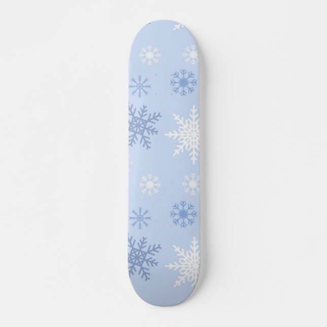 Schneeflockenmuster Skateboard (Vorne)