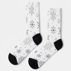 Schneeflockenmuster Socken