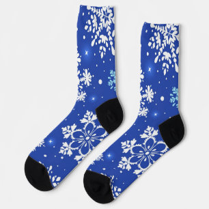 Schneeflockenmuster Socken
