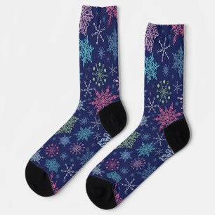 Schneeflockenmuster Socken