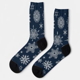 Schneeflockenmuster Socken