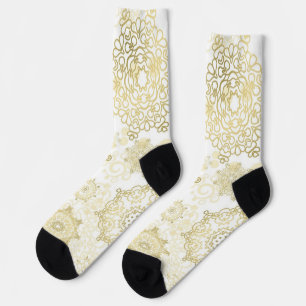 Schneeflockenmuster Socken