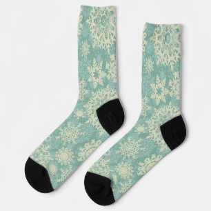 Schneeflockenmuster Socken