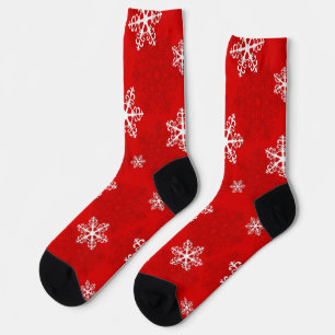 Schneeflockenmuster Socken