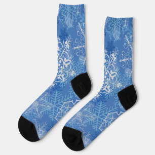 Schneeflockenmuster Socken