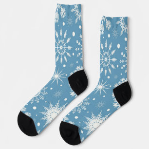Schneeflockenmuster Socken