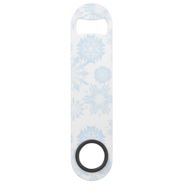 Schneeflockenmuster Speed Flaschenöffner (Vorderseite)