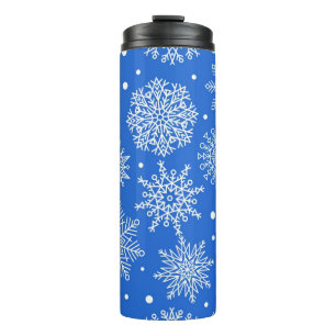 Schneeflockenmuster Thermosbecher