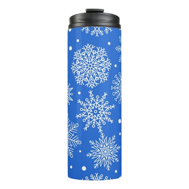 Schneeflockenmuster Thermosbecher (Vorderseite)