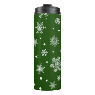 Schneeflockenmuster Thermosbecher