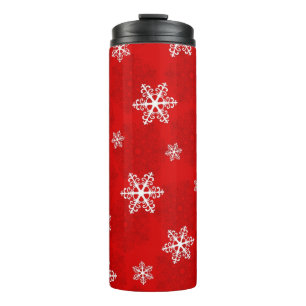 Schneeflockenmuster Thermosbecher