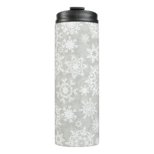Schneeflockenmuster Thermosbecher