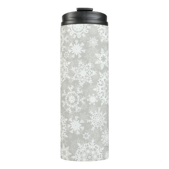 Schneeflockenmuster Thermosbecher (Vorderseite)