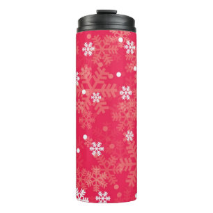 Schneeflockenmuster Thermosbecher