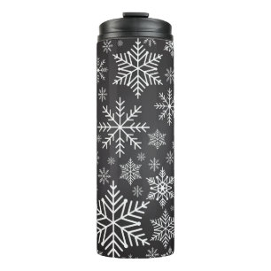 Schneeflockenmuster Thermosbecher