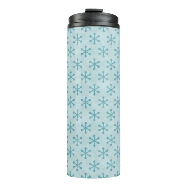 Schneeflockenmuster Thermosbecher (Vorderseite)