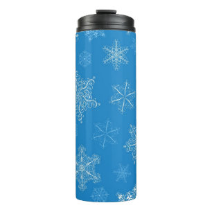 Schneeflockenmuster Thermosbecher