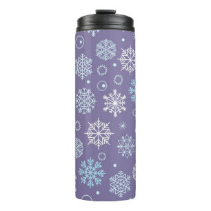 Schneeflockenmuster Thermosbecher