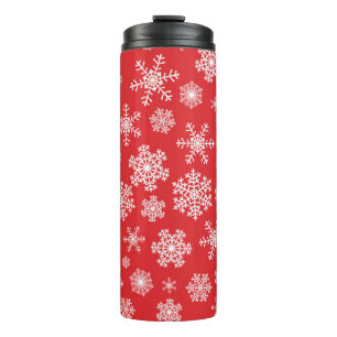 Schneeflockenmuster Thermosbecher