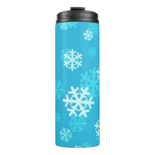 Schneeflockenmuster Thermosbecher