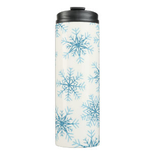 Schneeflockenmuster Thermosbecher