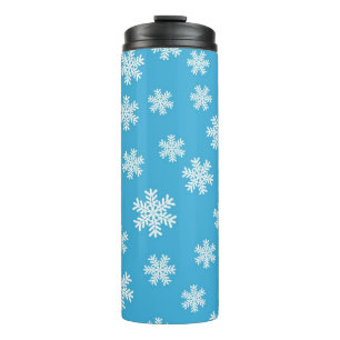 Schneeflockenmuster Thermosbecher