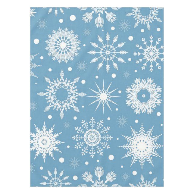 Schneeflockenmuster Tischdecke (Vorderseite)
