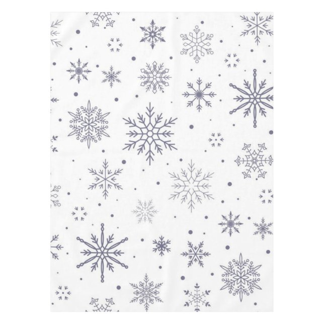 Schneeflockenmuster Tischdecke (Vorderseite)