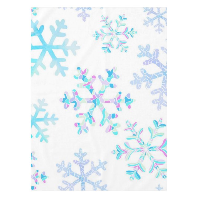 Schneeflockenmuster Tischdecke (Vorderseite)