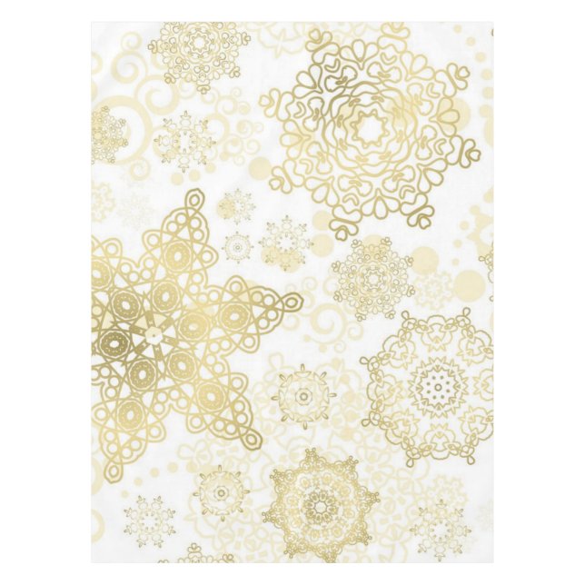 Schneeflockenmuster Tischdecke (Vorderseite)